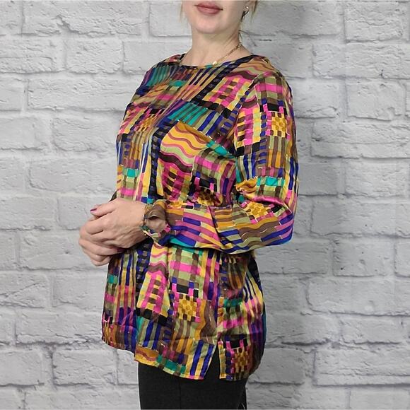 Vintage Ann May silk blouse - Picture 1 of 6